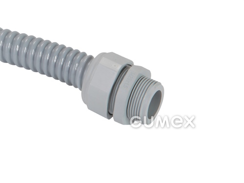 Konektor AUK 158 P, pro WELLFLEX PVC111 a PUR118, 21mm/vněj.záv.PG16, mat.PA6/PP,-35°C/+80°C, IP67